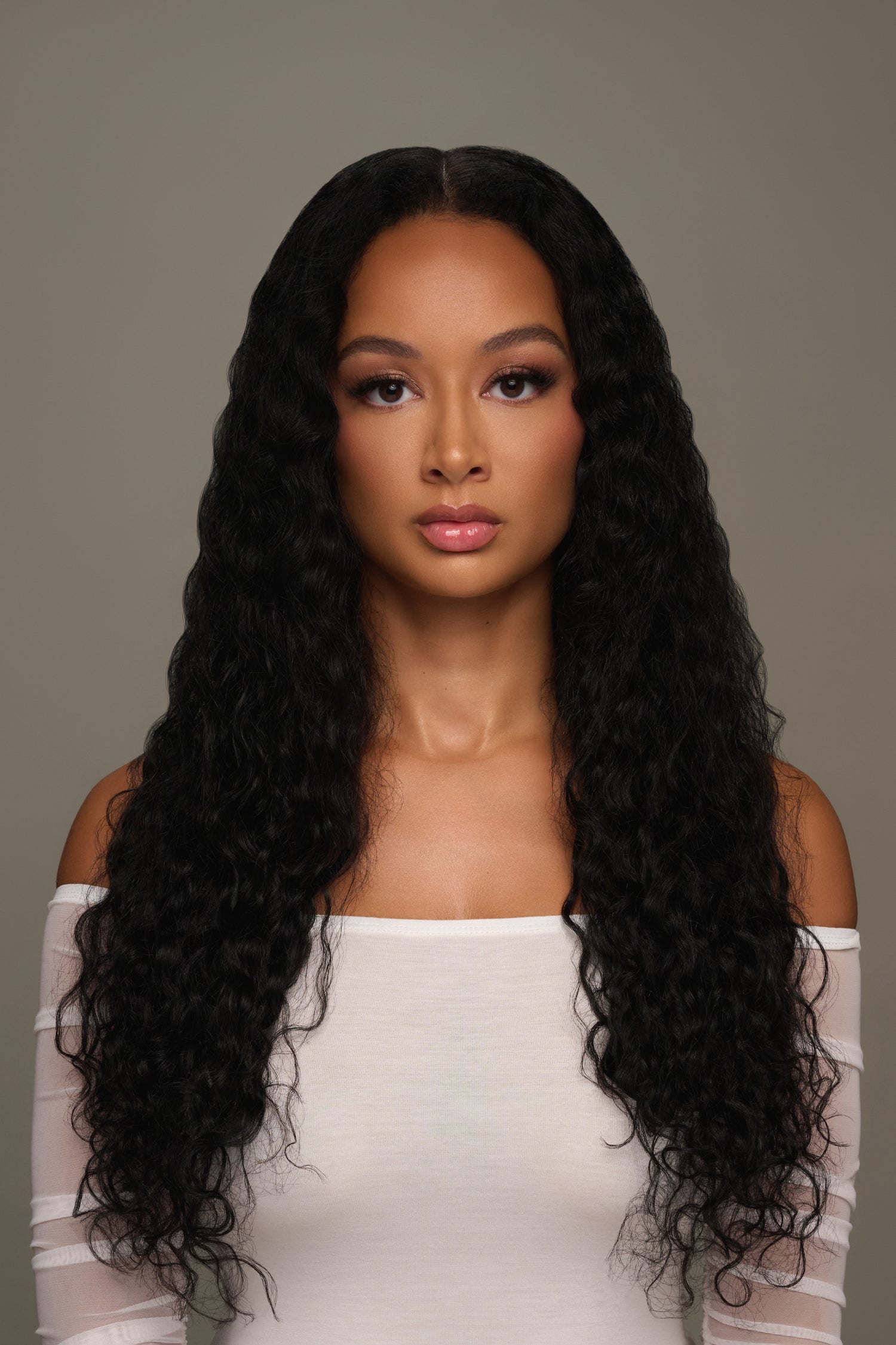 Draya Michele Wavy Curl Seamless Virgin Clip-in Extensions