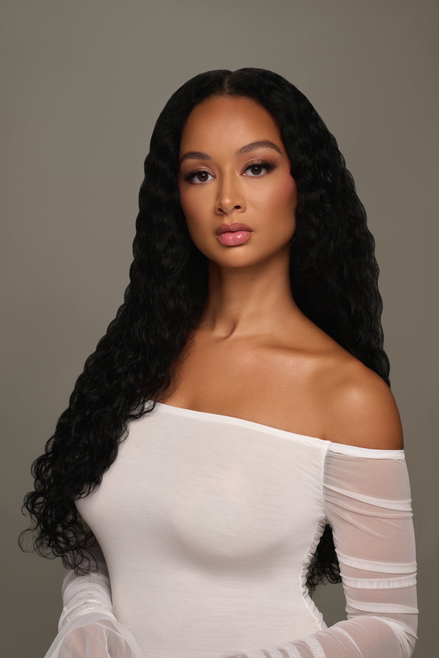 Draya Michele Wavy Curl Seamless Virgin Clip-in Extensions